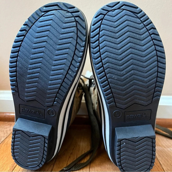 PAWZ Womens Ginnie Duck Boots Size 5 Hickory Brown Winter Shearling Outdoor Warm - Picture 8 of 13